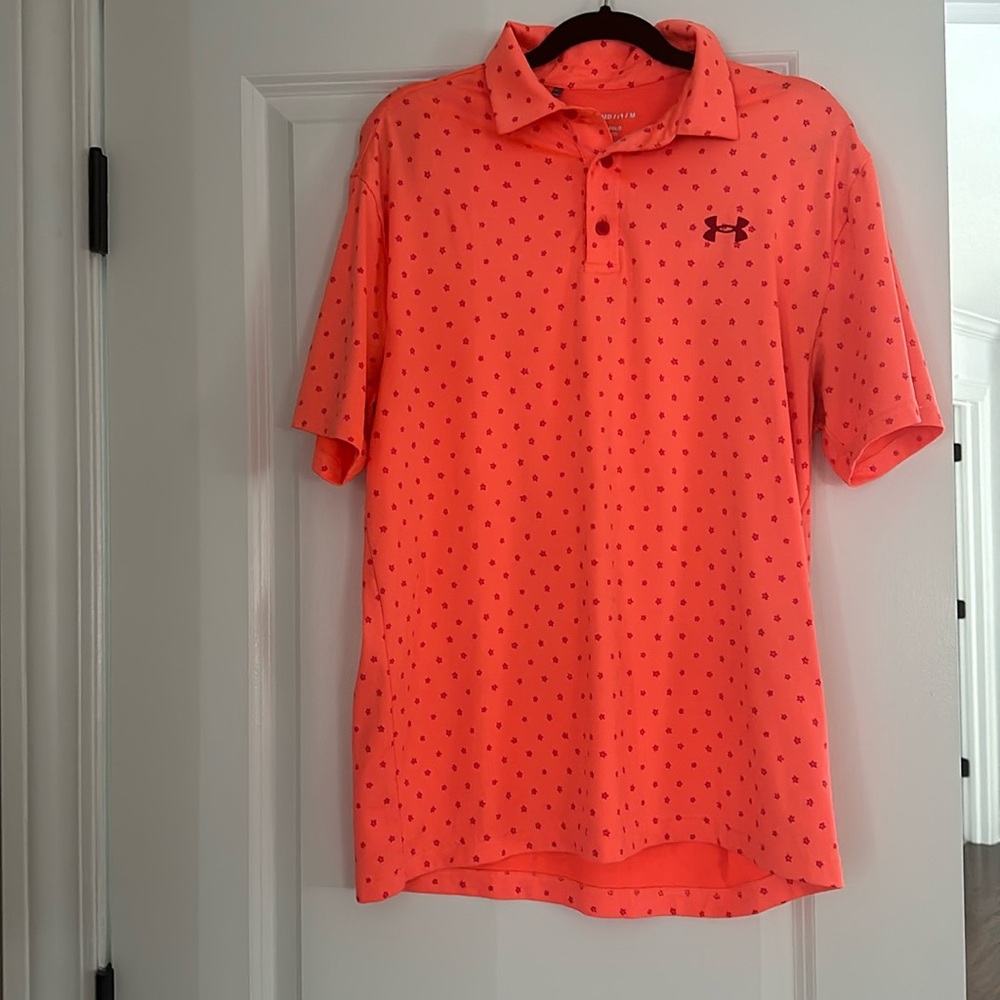 EUC Under Armour men’s dry fit golf shirt